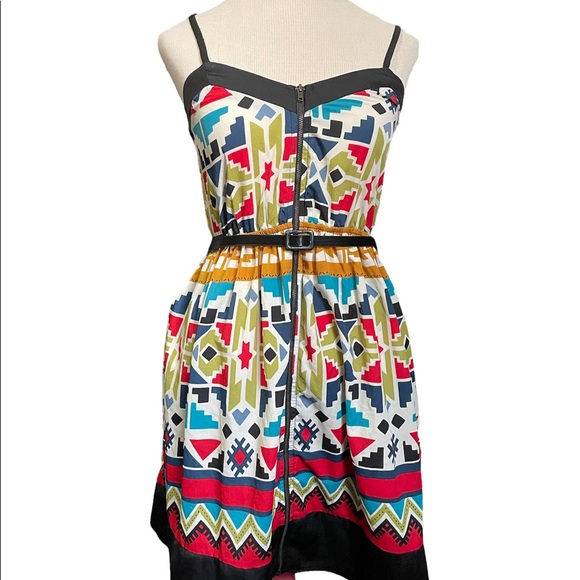Just Ginger Aztec dress size Medium multicolored - Picture 1 of 10